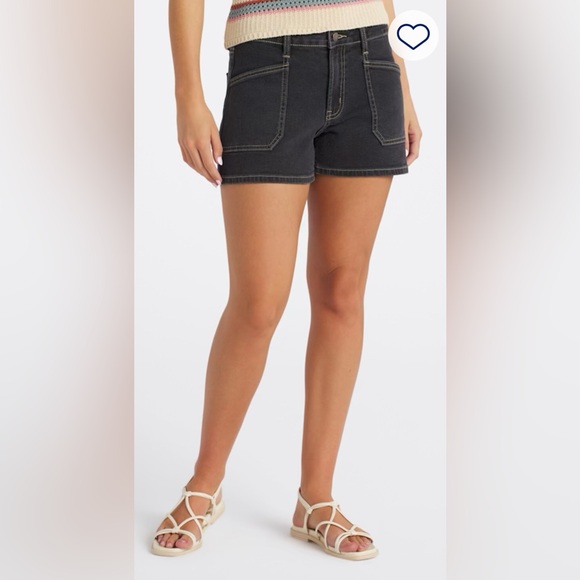 Just USA Pants - Just USA Dark Denim Jean Shorts